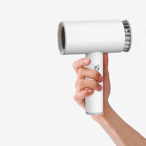 Fast Drying Hair Dryer, Handheld Cordless Hair Dryer, 500W Low Noise Thermo-Control Hairdryer, Lightweight Portable, Hot & Cold Air, for Outdoor/Indoor (White)