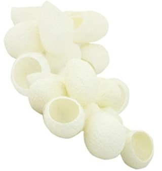 200 Stück Naturseidenkugel aus Seide für Gesichtsreinigung | Hautpflege Peeling, Weiß, 2 Packungen, für Gesicht und Augenpartie, 200stücke