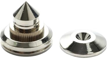 4 pezzi 30 * 27mm piedini for altoparlanti piedini for piedini in rame puro argento box for altoparlanti punte cono piedino for pavimento chiodo M28*26