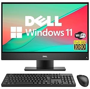 Dell OptiPlex 5260 All-in-One Desktop Computer, 21.5 FHD, Intel Core i5-8400, 8GB RAM, 512GB SSD, WiFi, Bluetooth, US QWERTY-Tastatur, Windows 11 Pro (Generalüberholt)