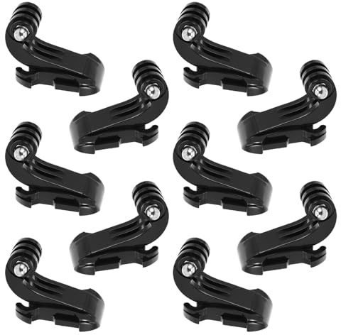 Kichvoe Long Thumb Screws and J-Hooks Camera Mount Accessories 10Pcs for Action Cameras Compatible with Travel and Outdoor Shooting