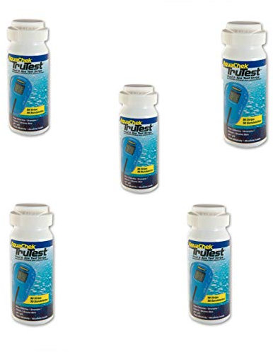 AquaChek TruTest - Lot de 5 boîtes de 50 bandes d’analyse du pH et du chlore