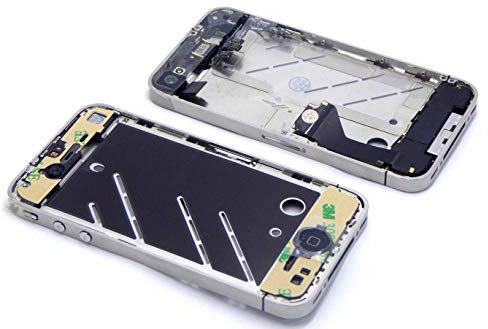 handywest Kompatibel mit iPhone 4 A1349, A1332 Mittelrahmen Frame Ladebuchse Power Flex Lautsprecher Audio Jack Flex Volume Flex Homebutton Flex Front und Back Kamera