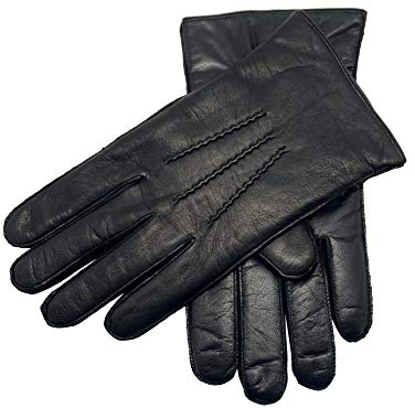 YISEVEN Herren Lederhandschuhe Gefüttert Touchscreen Warm Elegant Echtleder Handschuhe Leder Winterhandschuhe Lammfell Herrenhandschuhe Winter Männer Autohandschuhe Geschenk, Schwarz S/8.5