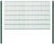 Doppelstabmattenzaun - Komplettset inkl. Pfosten und Montagematerial - Verschiedene Längen und Höhen – Grün oder Anthrazit (L 10 m | H 123 cm | Grün)