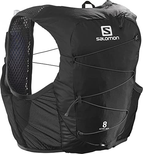 Salomon Unisex Active Skin 8 Hydration Vest, Schwarz (Black/Ebony), XS EU