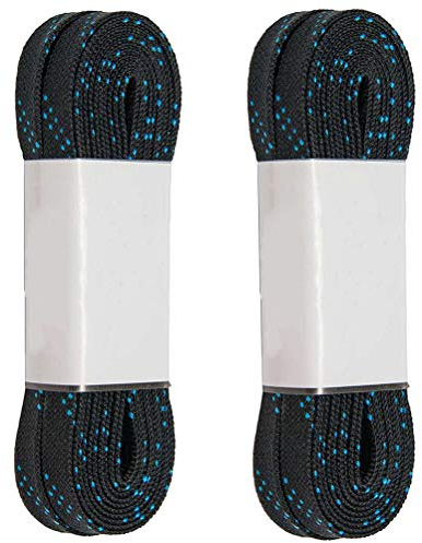 BESPORTBLE Kufenschoner Schlittschuhe 1 Paar professionelle Eishockey- Skateschnürsenkel Gewachste Schnürsenkel - Anti- Bruch- Schnürsenkel für- Skihockey (Schwarz, 96 Zoll) Eislaufschuhe