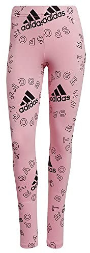 Adidas W BLUV Q1 Leg, Leggings Donna, Light Pink/Black, M