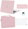 MOSISO Compatible with MacBook Pro 14 inch Case 2025 2024-2021 M4 M3 M2 M1 A3112 A3185 A3401 A2918 A2992 A2779 A2442, Hard Shell Cover&Sleeve Bag&Keyboard Skin&Screen Film&Webcam Cover, Rose Quartz