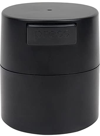 Glue Storage Vacuum Container for Eyelash Extension & Lash Lift Adhesives - Sealed Vacuum Container Keeps Adhesives Fresh (Black)