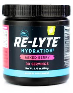 REDMOND Re-Lyte Electrolyte Drink Mix, Mixed Berry, 30 serving SMALL 6.88oz jar