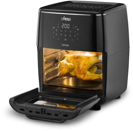 Ufesa Sensei Friggitrice ad Aria Senza Olio, AirFryer di 12L, 10 Programmi, 1700 W, Timer, Temperatura 200ºC, 6 Accessori Inclusi, Senza BPA
