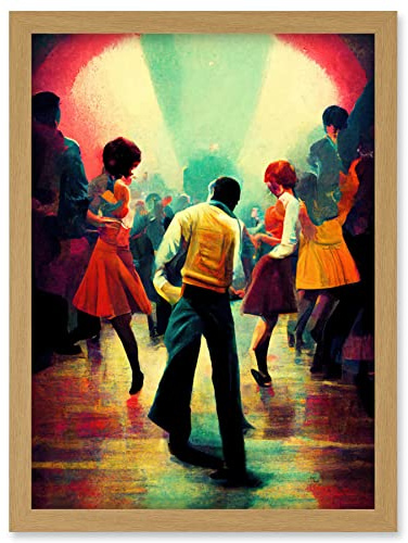 Doppelganger33 LTD Northern Soul Music Retro Sixties Artwork Framed Wall Art Print A4