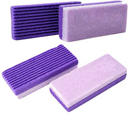 Herklotzn 4 Stück Fuß-Bimsstein-Schwamm, Pediküre für Fuß, , Peeling, harte Haut, Pediküre-Schrubber