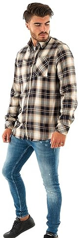 Kaporal - Chemise à Carreaux Bleue Marine Homme - Casey - 2XL - Bleu