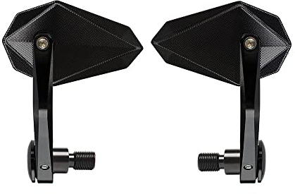 ESPEEDMTC Für Yamaha MT-07 FZ-07 MT-09(Up to 2020) FZ-09 MT-10 Seitenspiegel Bar End Spiegel Blauer Spiegel CNC Aluminiumlegierung Verstellbare hintere Lenker End Spiegel Zubehör