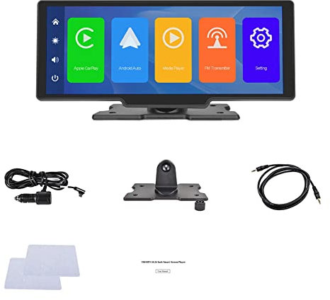 Fubdnefvo 10,26 Wireless Carplay & Android Auto Autoradio mit Sprachsteuerung FM Transmitter Bluetooth Mirrorlink Multimedia