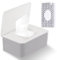 1 Pièces Distributeur de Lingettes Humides et 1 Pièces Sac à Lingettes Mouillées, boîte de papier hygiénique humide pour bébé, de Rangement de Lingettes Humides pour Maison Bureau（Gris）