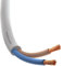 Amarcords - Cavo elettrico bipolare sezione 2x1mm colore BIANCO. Cavo di alimentazione tondo tipo H05VV-F, 20 metri