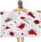 Buohwiwe Das Blut Strandtuch 90x180 cm, Weich Schnell Trocknen Microfaser Handtücher, 3D Strandhandtuch Das Blut Strandtücher Badetuch Strandlaken Handtuch Herren Frauen Badetücher