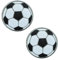 2 Stück Fußball Football Fun Symbol Bestickter Aufnäher Insignien Sport Symbolisch Patch mit Klett für Rucksäcke Kleidung Taschen Uniform Weste Jersey Patch Gesammelt