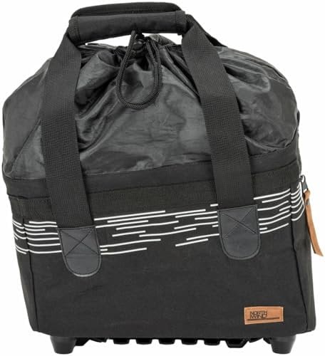 Northwind Faltbarer Gepäckträgerkorb Giselle MonkeyLoad-T, Schwarz/Reflective, Hinter, Fahrrad-Gepäckträger, Cargo Rack