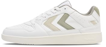 hummel Damen ST. Power Play WMNS Sneaker, White/Seagrass/Bone White, 42 EU
