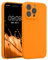 kwmobile Case Compatible with Apple iPhone 15 Pro Max Case - Slim TPU Silicone Phone Cover - Soft Touch Finish - Fruity Orange