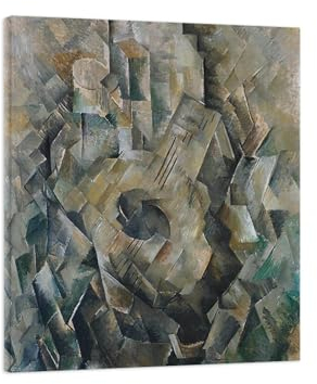LXURY Leinwanddrucke mit Holzrahmen-Berühmte Leinwandbild Reproduktion-Gitarre-Kunstwerk Wandbilder Poster für Zuhause Wohnzimmer Büro Wanddekoration 40x50cm Gerahmt