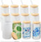TESIN 12 Pack Sublimation Glass Cans, 16oz Frosted Sublimation Beer Can Glass with Lid, Clear Glass Mason Jar Tumbler Cups Mugs with Glass Straw for Beer, Iced Coffee, Juice, Soda, Drinks