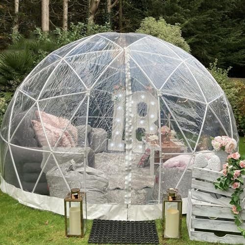 WDDEYYDS Blasenzelt, Garten-Iglu-Kuppel, Überdachung im Freien, Zeltraum, 3,6 m, Gartenkuppel mit transparenter Abdeckung für Camping, Strandparty