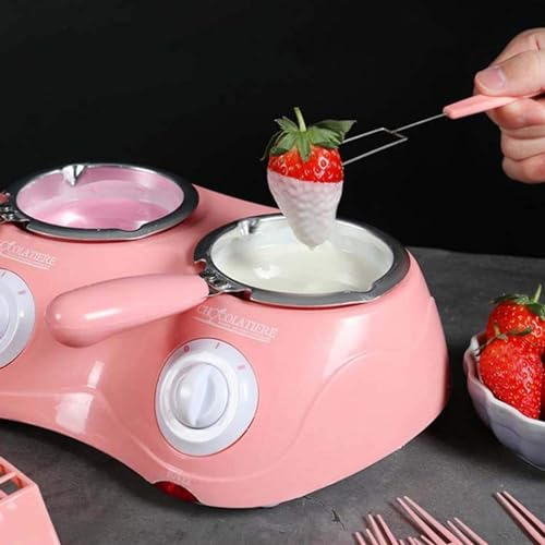 Xasbseulk Chocolate Melting Pot Fondue Set, Double Boiler Pot Kit | Electric Double Boiler Pot Kit for Irresistible Indulgence for Candy Cheese Baking Kitchen Accessories