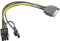 Sujurio Cable de Fuente de AlimentacióN PCI-E de 15 SATA Macho una 8 (6 + 2) Cable SATA Cable de 15 una 8 Cable de 18 AWG para Tarjeta GráFica (1 Piezas)