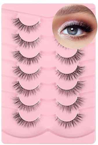 Falsche wimpern natürlicher look fake lashes volumen wimpern wimpern natürlich faux mink natürliche wimpern wimpern wispy natürlich look eye lashes false eyelashes, Frihappy Vega