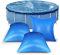 Poolkissen Winter Viereckig 4×4ft, Pool Kissen Überwinterung, Luftkissen Pool Winter Zubehör Aufblasbar für Pool Abdeckung und Abdeckplanen Poolpolster Winterkissen mit Sicherheitsventil (3 Stück)