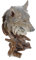 KITANDOVE 1 STK Adler-Kopf-verzierung Lebendiges Tiermodell Retro-tierskulptur Briefbeschwerer Tiere Wolf-dekor Tierspielzeug Strumpffüller Wohnkultur Filigranes Wolfskopf-Handwerk Feng Harz
