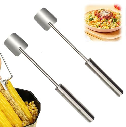 2 Packs Corn Peeler for Corn on the Cob,2024 Upgraded Corn Stripper for Corn on the Cob,Corn on the Cob Remover,Corn Cob Stripper tool Easy to Clean,Sweet Corn Cutter,Corn Cob Peeler as Gift for Women