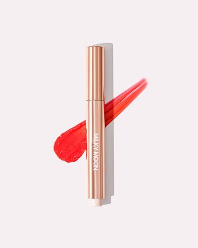 Milky Moon London Saftiger Lippenbalsam – Ultra-feuchtigkeitsspendender und cremiger Lippenstift für weiche, seidige und glänzende Lippen (ApriKiss)