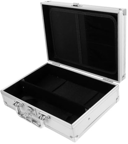 Ipetboom Multi-functional Aluminum Alloy Toolbox Briefcase for Men Hard Structure and Storage Lids Travel Storage Box
