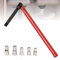 OWLMATE Cle Lavabo Clé Robinet Outil pour l'installation de Robinets Clé de Lavab Cle pour Robinet Evier de Bain - Ø8-12 mm