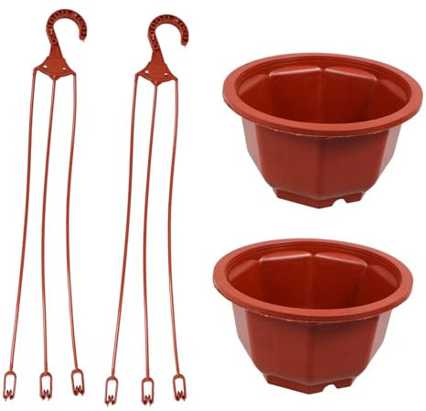 UPKOCH 2pièces Jardinière Suspendue Extérieur Plastique Pot De Fleurs Suspendu pour Plantes Et Chlorophytum