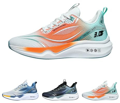 Generisch Zapatillas deportivas para hombre, zapatillas de correr, zapatillas de deporte, zapatillas de interior, amortiguación, tenis, fitness, correr, caminar, ligeras, transpirables, para hombre