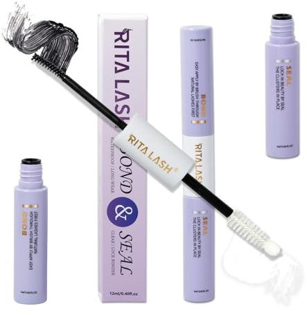 Lash Glue for Eyelash Clusters Lash Bond and Seal Waterproof Cluster Eyelash Glue Long Lasting (12ML)