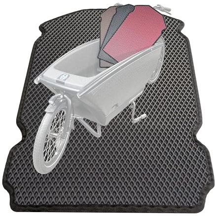 EVA Drive Premium Schutzmatte für Urban Arrow mit Zwei Sitzbänken | Passgenaue Fußmatte | Rutschfester Bodenmatte Teppich | Lastenrad Zubehör | Pflegeleicht & Umweltfreundlich | Schwarz ME