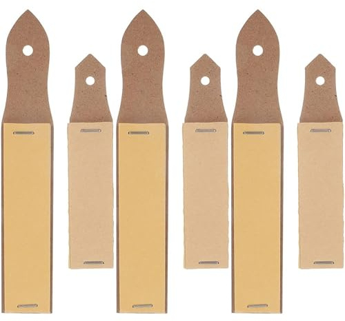 Yardwe 6pcs Pencil Polishing Sandpaper Board for Sharpening Pencils, Safe to Use Art Drawing Supplies Ergonomically Designed Sandpaper for Beginners and Artists, Back to School