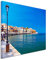Kunstfoto auf Leinwand 60x40cm Landschaftsfotografie – Hafen in Chania, Kreta, Griechenland auf Leinwand exklusives Wandbild moderne Fotografie für ihre Wand in vielen Größen