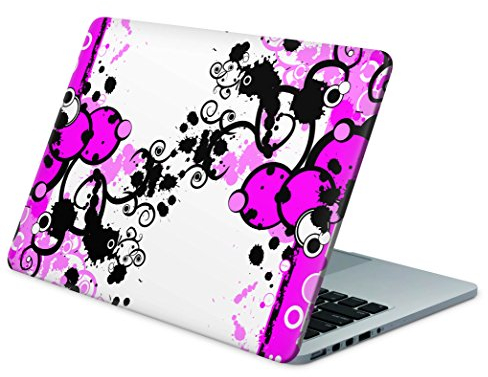 Skins4u Laptop Aufkleber Universal Skin Netbook Sticker für bis zu 10,1 Netbooks 25,4 x 20,3cm - Simple Pink