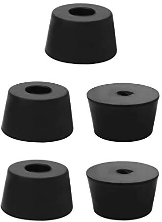 sourcing map 5Stk.Gummifüße Stoßfänger Verstärker Kompressor Schrank Beinpolster D32x27xH18mm