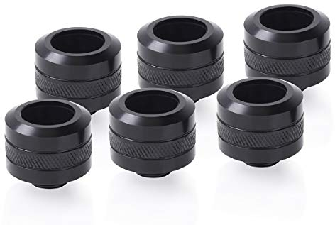 Alphacool Eiszapf Pro 16 mm 6erPack bk | HardTube Fitting G1/4-1017628