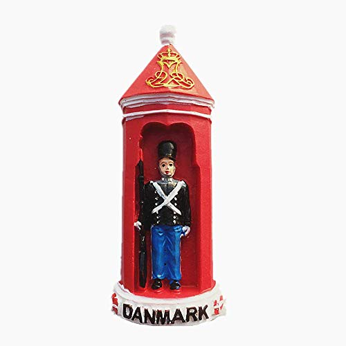 Guard of Copenhagen Royal Palace Denmark 3D-Kühlschrankmagnet Reise-Souvenir-Geschenk-Kollektion, Home & Kitchen Dekoration, magnetischer Aufkleber, Kopenhagen Dänemark Kühlschrankmagnet
